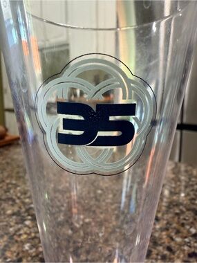 EPCOT Clear Travel Champagne with Navy Logo